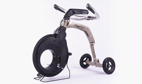 YikeBike折疊電動自行車：構(gòu)造奇特相當拉風