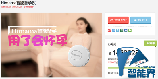 Himama創(chuàng)女性智能備孕百萬眾籌紀錄