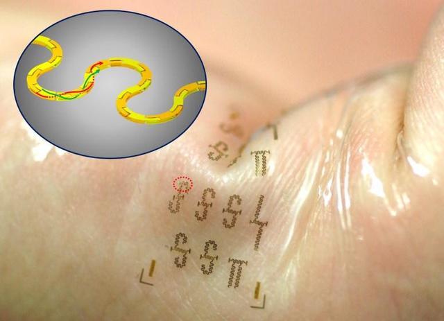 可穿戴設(shè)備太笨重？干脆直接“穿”皮膚上
