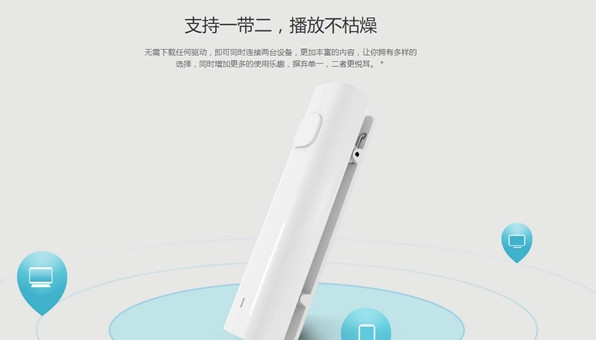 99元！小米藍(lán)牙音頻接收器發(fā)布 有線秒變無(wú)線