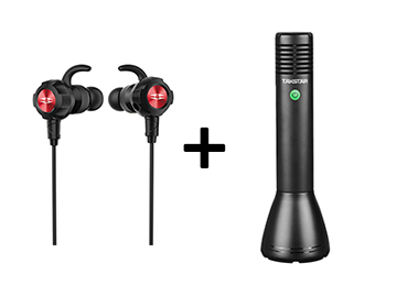 【免費試用】得勝DA5迷你擴音器+自由玩家入耳式電競耳機馳SPRINT